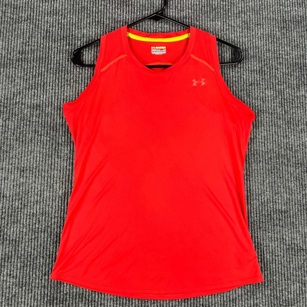 Under Armour Tank Top Shirt Womens Medium Semi-Fitted Pink Sleeveless Activewear